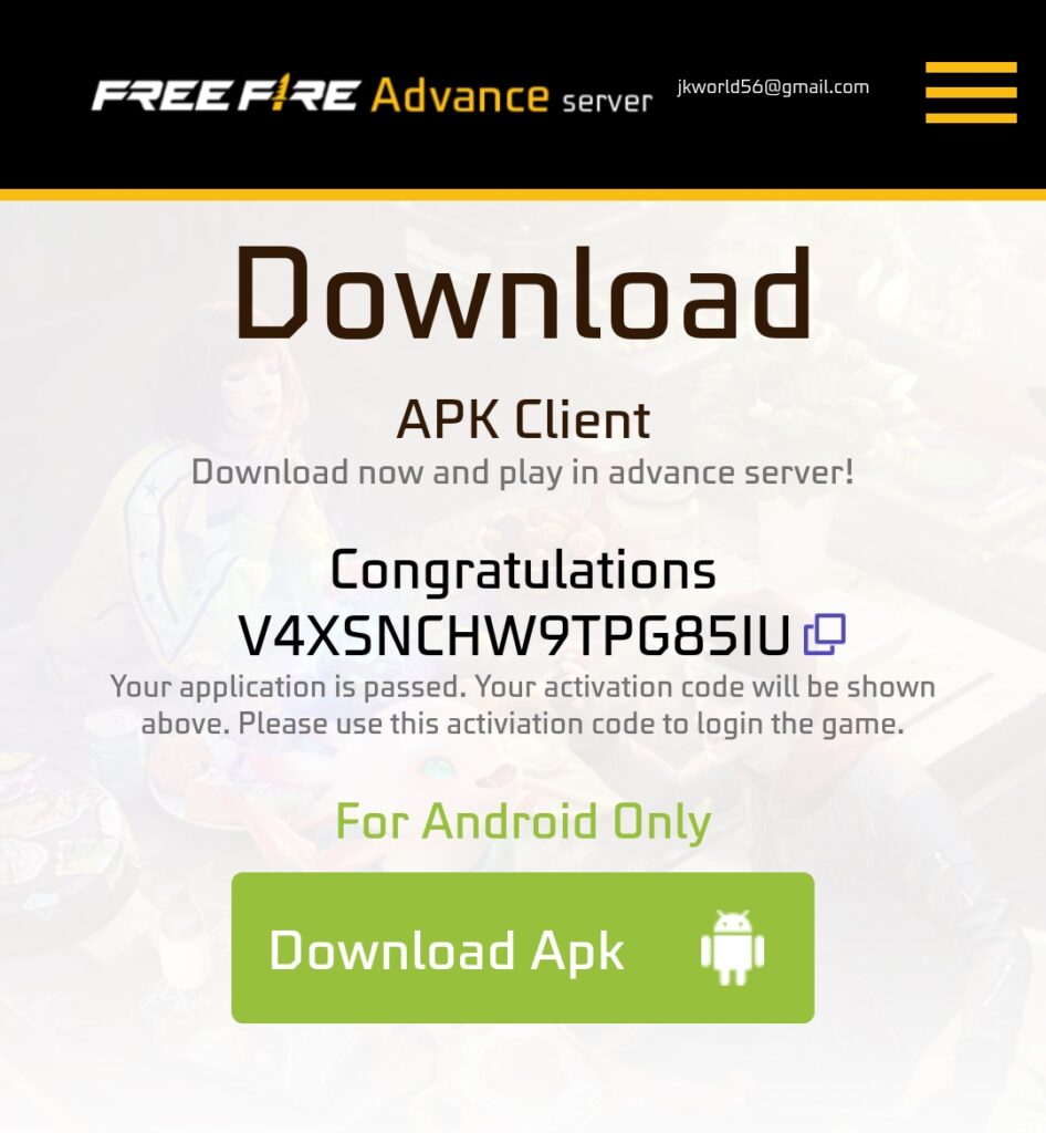 FF Advance Server OB 39 Apk Download